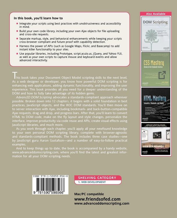 Produktbild: AdvancED DOM Scripting