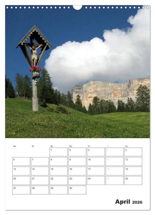 Produktbild: Alta Badia &ndash; Traumlandschaft f&uuml;r Bergsteiger und Wanderer (Wandkalender 2026 DIN A3 hoch), CALVENDO Monatskalender