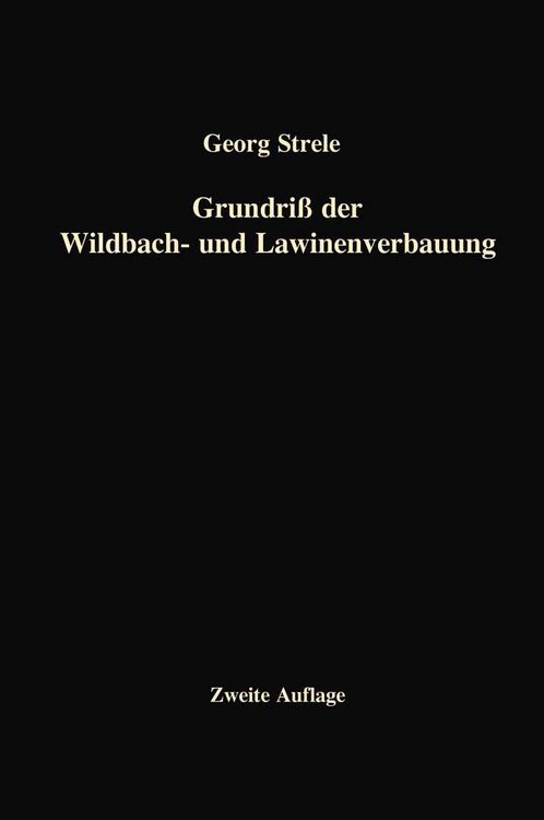 Produktbild: Grundri&szlig; der Wildbach- und Lawinenverbauung