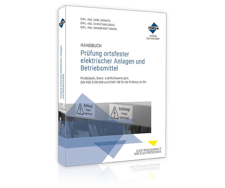 Produktbild: Handbuch Pr&uuml;fung ortsfester elektrischer Anlagen und Betriebsmittel