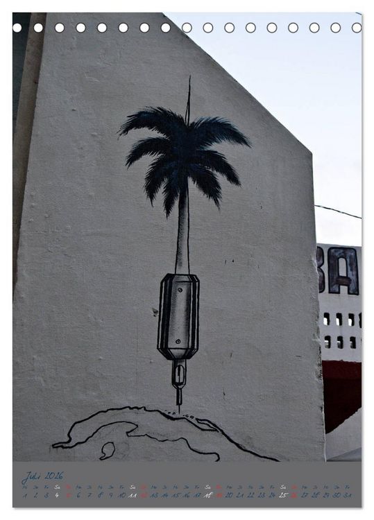 Produktbild: CUBAN GRAFITTI (Tischkalender 2026 DIN A5 hoch), CALVENDO Monatskalender