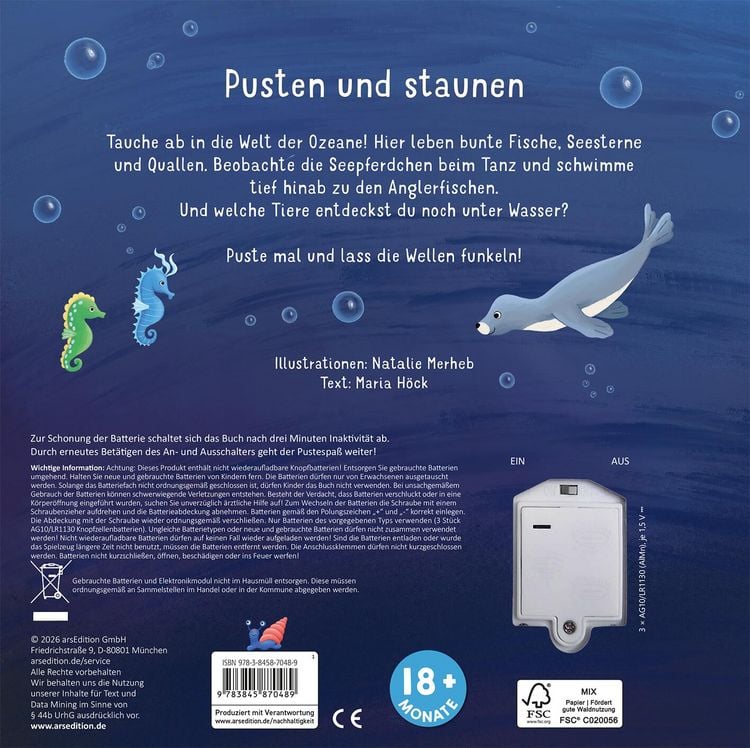 Produktbild: Mein liebstes Pustebuch &ndash; Unter Wasser