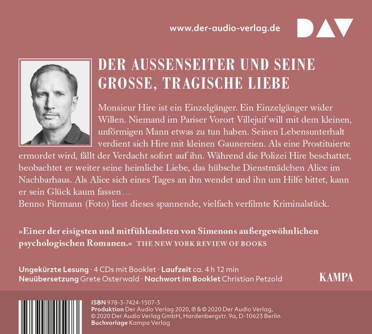 Produktbild: Die Verlobung des Monsieur Hire