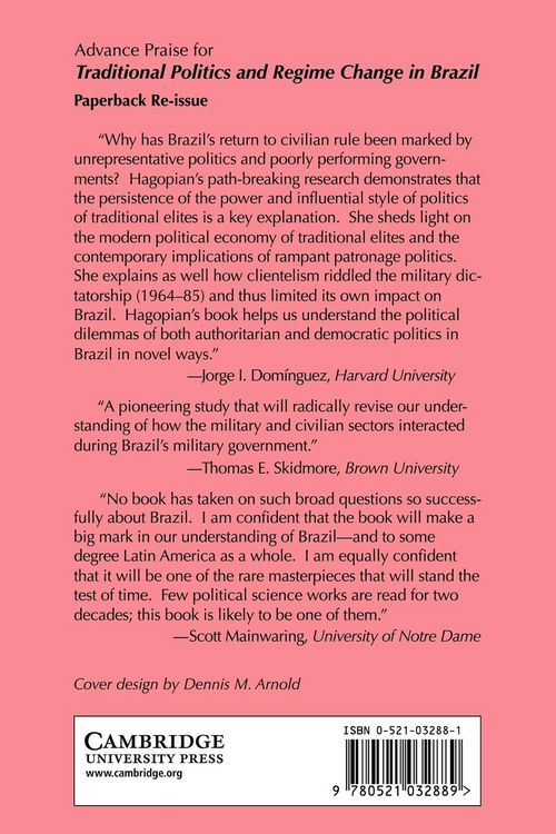 Produktbild: Traditional Politics and Regime Change in Brazil
