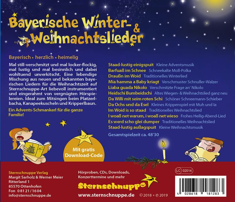 Produktbild: Bayerische Winter- und Weihnachtslieder