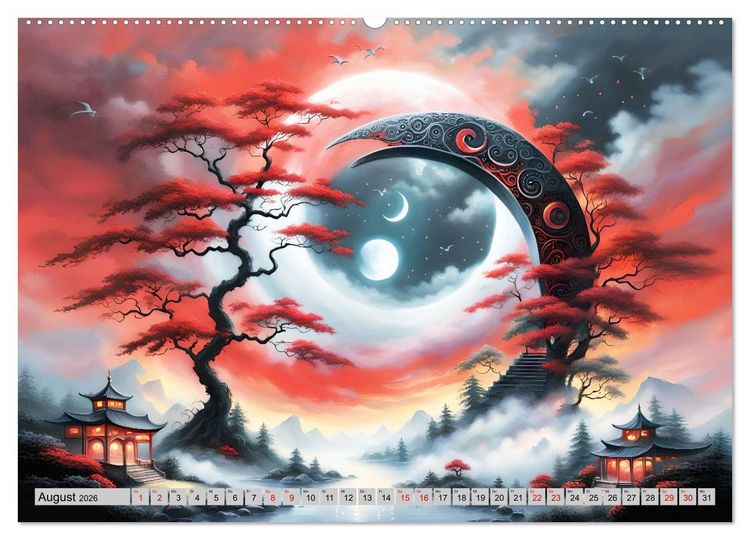 Produktbild: Mondsichelzauber Eine Reise durch die Natur (Wandkalender 2026 DIN A2 quer), CALVENDO Monatskalender