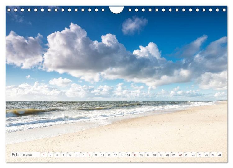 Produktbild: Nordseeperle Sylt (Wandkalender 2026 DIN A4 quer), CALVENDO Monatskalender