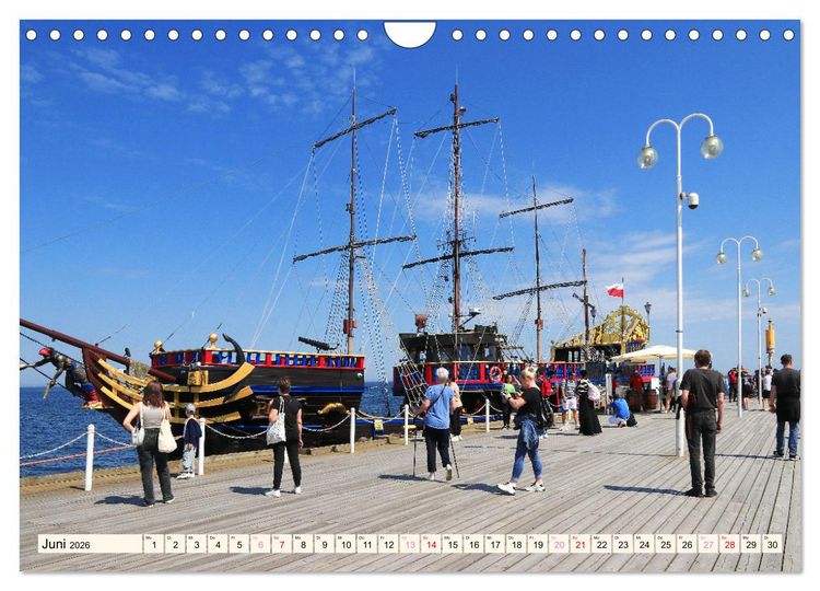 Produktbild: Die polnische Ostsee (Wandkalender 2026 DIN A4 quer), CALVENDO Monatskalender