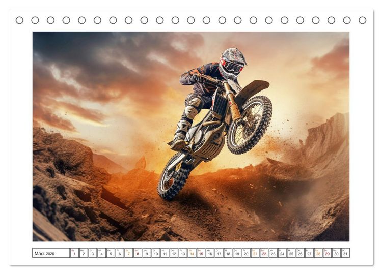 Produktbild: Motorcross Welt (Tischkalender 2026 DIN A5 quer), CALVENDO Monatskalender