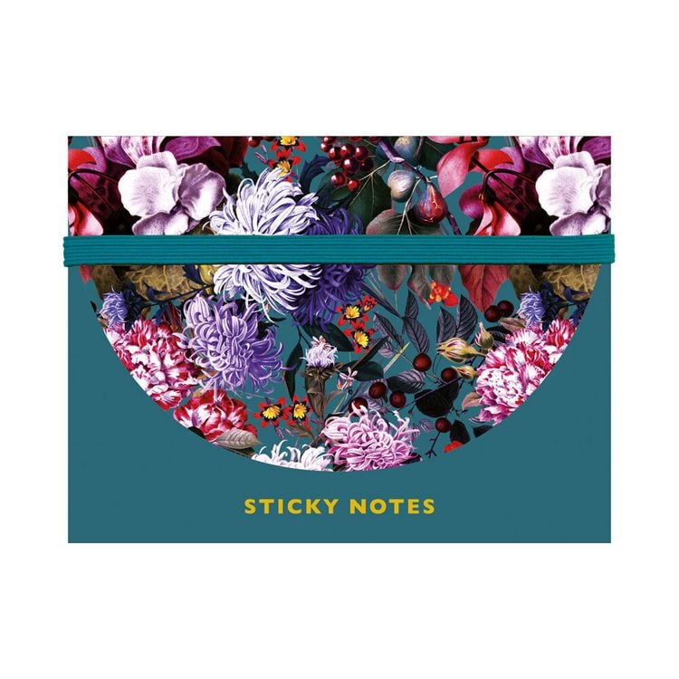 Produktbild: Sticky Notes Set Blumenbouquet petrol