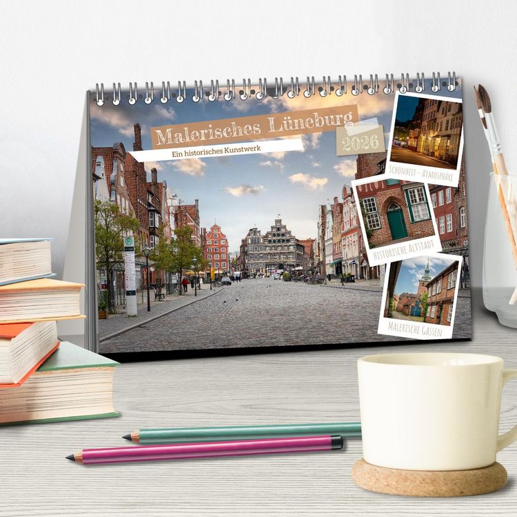 Produktbild: Malerisches L&uuml;neburg (Tischkalender 2026 DIN A5 quer), CALVENDO Monatskalender