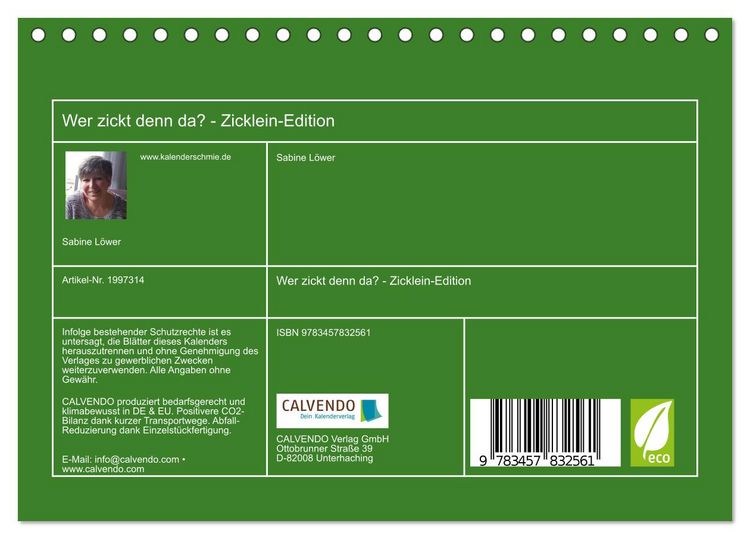 Produktbild: Wer zickt denn da? - Zicklein-Edition (Tischkalender 2026 DIN A5 quer), CALVENDO Monatskalender