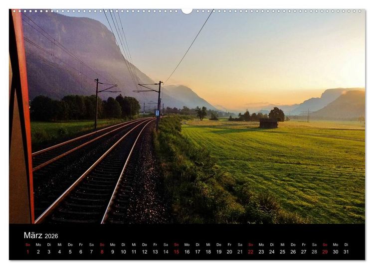 Produktbild: Lokf&uuml;hrerperspektiven (Wandkalender 2026 DIN A2 quer), CALVENDO Monatskalender