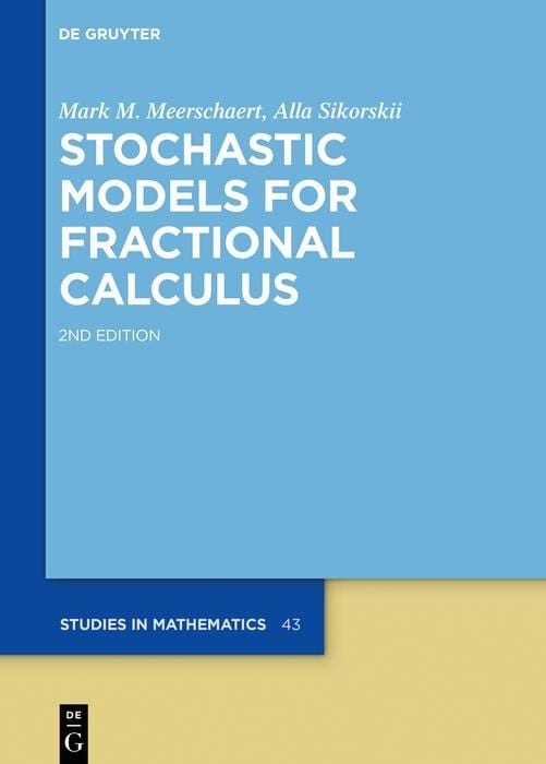 Produktbild: Stochastic Models for Fractional Calculus