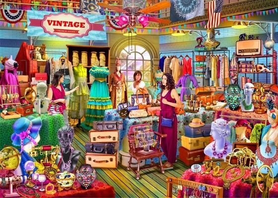 Produktbild: Brain Tree - Fancy Vintage 1000 Pieces Jigsaw Puzzle for Adults