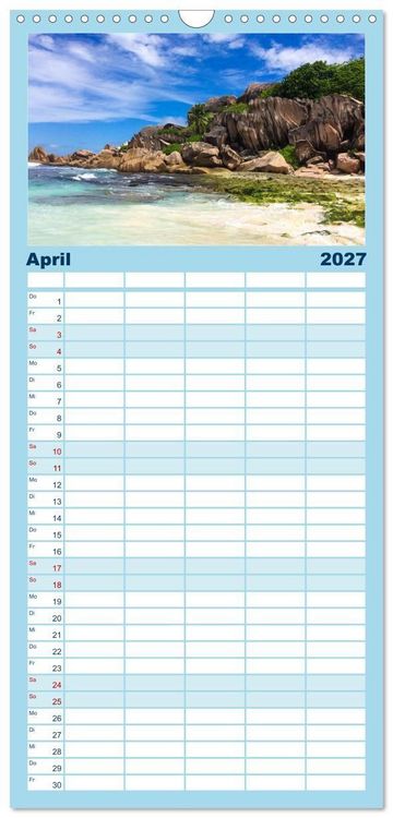 Produktbild: Familienplaner 2027 - Kreuzfahrtpiraten mit 5 Spalten (Wandkalender, 21 x 45 cm) CALVENDO
