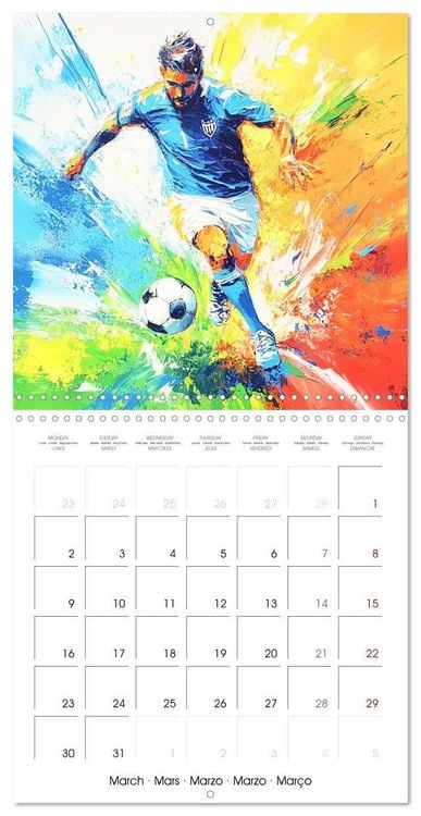 Produktbild: Disciplines olympiques en peinture (Calendrier mural carr&eacute; 2026 30x30 cm) Calendrier double avec une page pour vos prises de notes