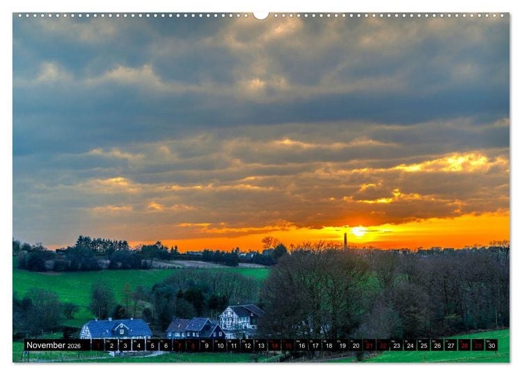 Produktbild: Wundersch&ouml;nes Wuppertal - Bezaubernde Orte in und am Rande der Stadt (hochwertiger Premium Wandkalender 2026 DIN A2 quer), Kunstdruck in Hochglanz