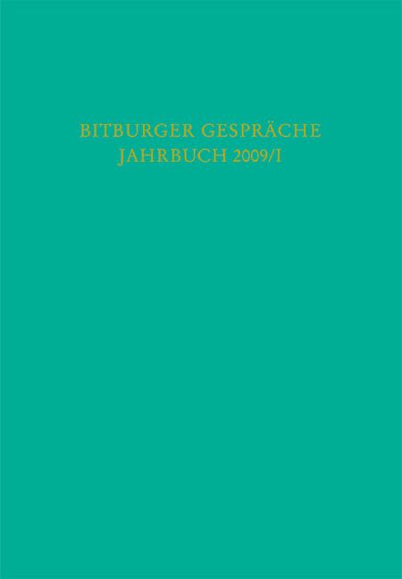 Produktbild: Bitburger Gespr&auml;che Jahrbuch 2009/I