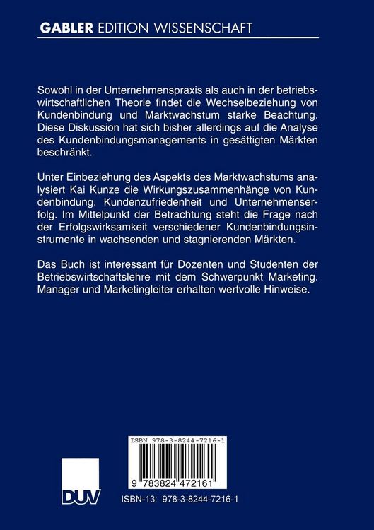 Produktbild: Kundenbindungsmanagement in verschiedenen Marktphasen