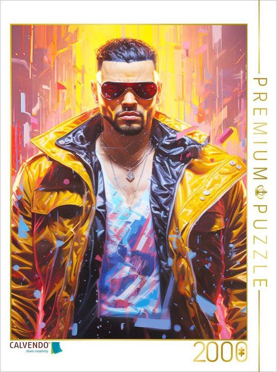 Produktbild: CALVENDO Puzzle Glowing Cyborg | 2000 Teile Lege-Gr&ouml;&szlig;e 90x67cm Foto-Puzzle f&uuml;r gl&uuml;ckliche Stunden
