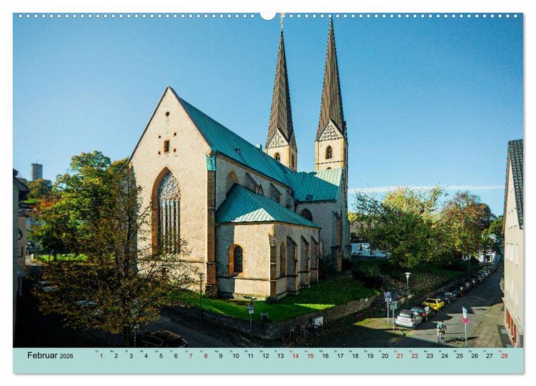 Produktbild: Bielefeld - Die freundliche Stadt am Teutoburger Wald (hochwertiger Premium Wandkalender 2026 DIN A2 quer), Kunstdruck in Hochglanz