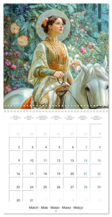 Produktbild: Stylish Women Art Nouveau Era (Wall Calendar 2026 12 &times; 12 Inch) CALVENDO 12 Month Wall Calendar