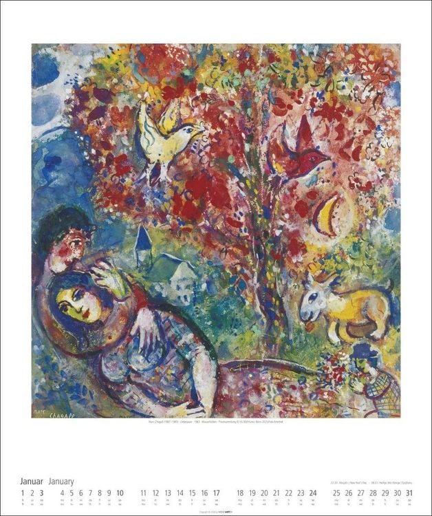 Produktbild: Marc Chagall Kalender 2027