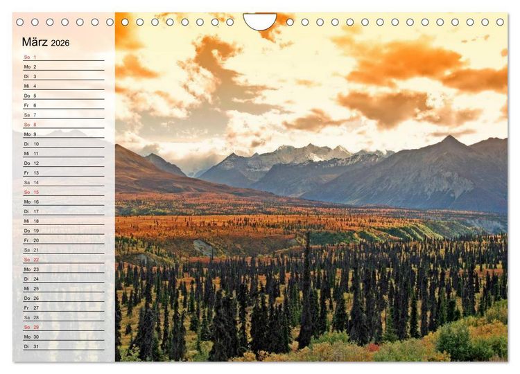 Produktbild: Alaska - Weites Land (Wandkalender 2026 DIN A4 quer), CALVENDO Monatskalender