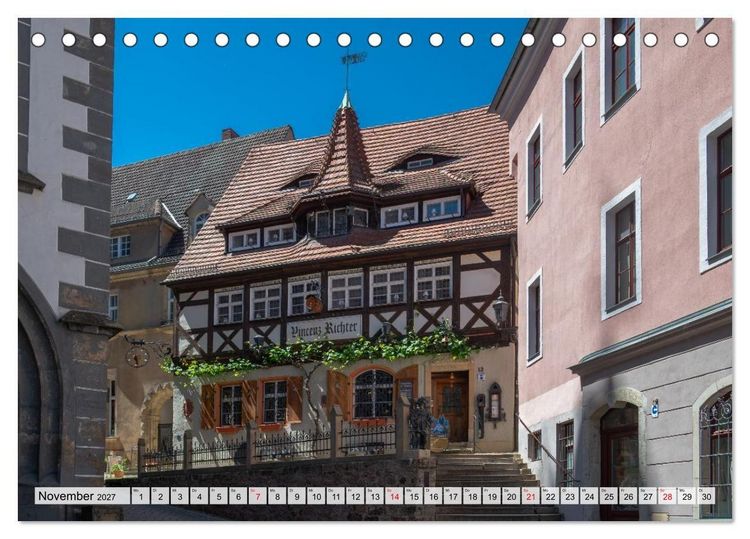 Produktbild: S&auml;chsische Sehnsucht - Ein Jahr zwischen Mei&szlig;en und Radebeul (Tischkalender 2027 DIN A5 quer), CALVENDO Monatskalender
