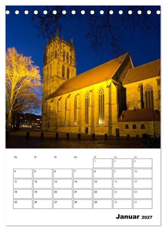 Produktbild: M&uuml;nster entdecken (Tischkalender 2027 DIN A5 hoch), CALVENDO Monatskalender