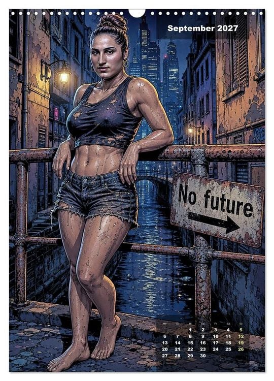 Produktbild: No Future: Dystopische Street-Art Graphic Novel (Wandkalender 2027 DIN A3 hoch), CALVENDO Monatskalender
