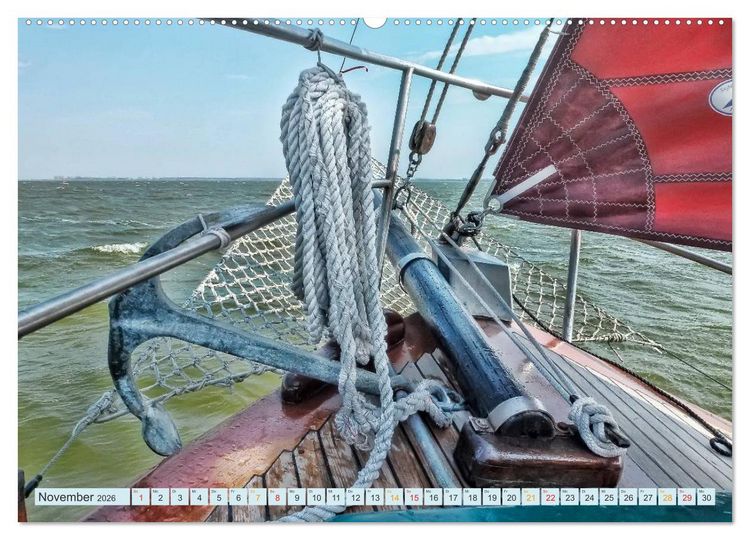 Produktbild: Segelyacht - Freiheit und Abenteuer (Wandkalender 2026 DIN A2 quer), CALVENDO Monatskalender