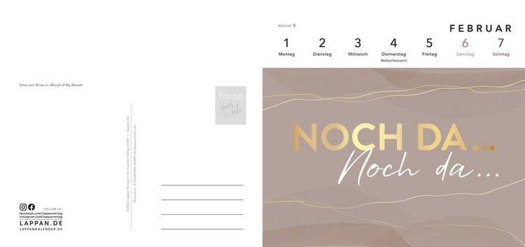 Produktbild: Romance-Postkartenkalender 2027 - I'm on your side