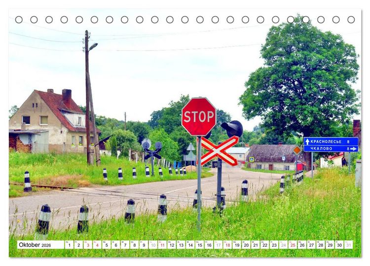 Produktbild: Schienen ins Nichts - Ein St&uuml;ck ostpreu&szlig;ischer Eisenbahngeschichte (Tischkalender 2026 DIN A5 quer), CALVENDO Monatskalender