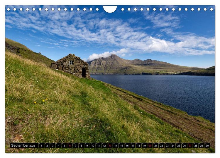 Produktbild: Landschaften Der F&auml;r&ouml;er (Wandkalender 2026 DIN A4 quer), CALVENDO Monatskalender