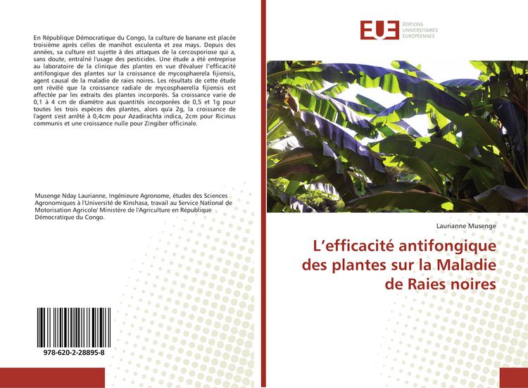 Produktbild: L'efficacit&eacute; antifongique des plantes sur la Maladie de Raies noires