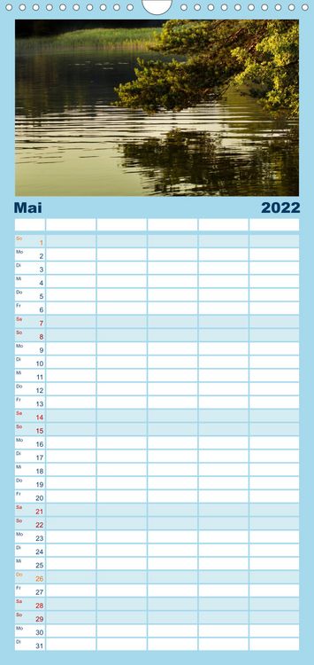 Produktbild: Familienplaner Boarisch g'schaut - Vom Haarsee bis zum Isarwinkel (Wandkalender 2022 , 21 cm x 45 cm, hoch)