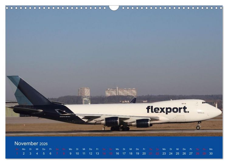Produktbild: Besondere Flugzeuge am Flughafen Stuttgart (Wandkalender 2026 DIN A3 quer), CALVENDO Monatskalender