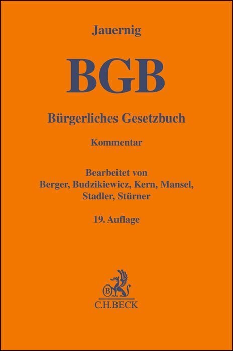Produktbild: B&uuml;rgerliches Gesetzbuch. BGB