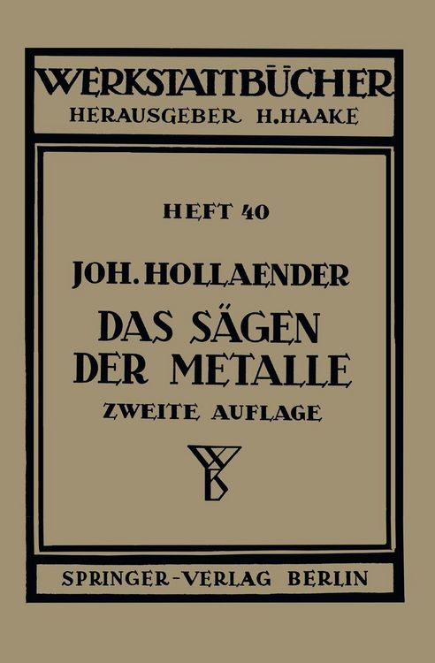 Produktbild: Das S&auml;gen der Metalle