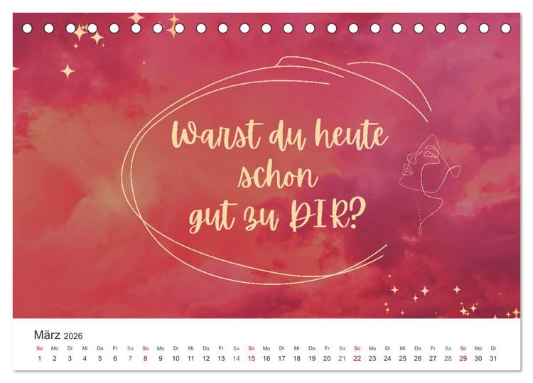 Produktbild: Lass Freude dein Kompass sein (Tischkalender 2026 DIN A5 quer), CALVENDO Monatskalender