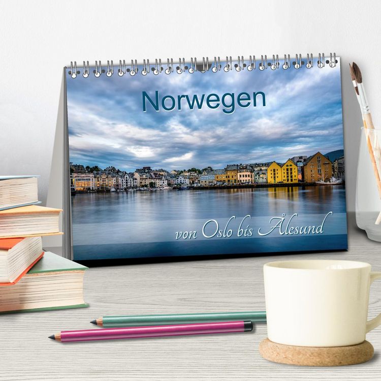 Produktbild: Norwegen von Oslo bis &Aring;lesund (Tischkalender 2026 DIN A5 quer), CALVENDO Monatskalender