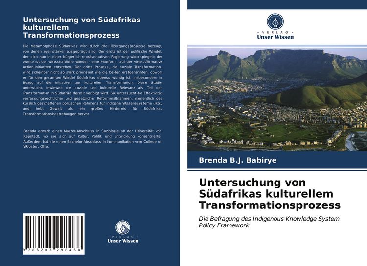 Produktbild: Untersuchung von S&uuml;dafrikas kulturellem Transformationsprozess