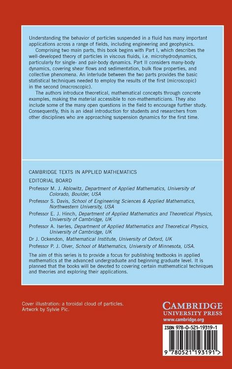 Produktbild: A Physical Introduction to Suspension Dynamics