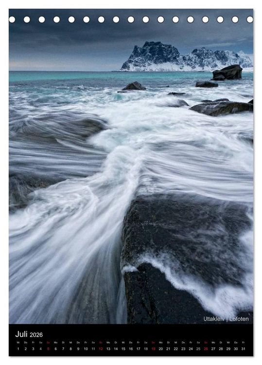 Produktbild: Northern Norway (Tischkalender 2026 DIN A5 hoch), CALVENDO Monatskalender