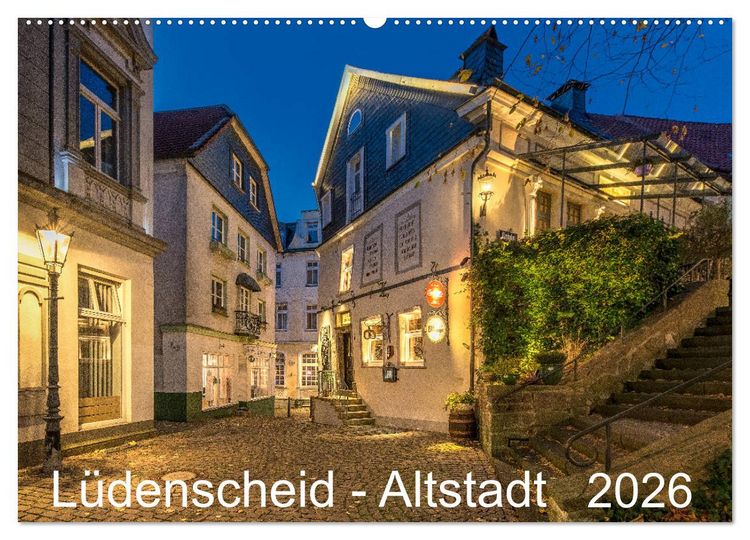 Produktbild: L&uuml;denscheid - Die Altstadt 2026 (Wandkalender 2026 DIN A2 quer), CALVENDO Monatskalender
