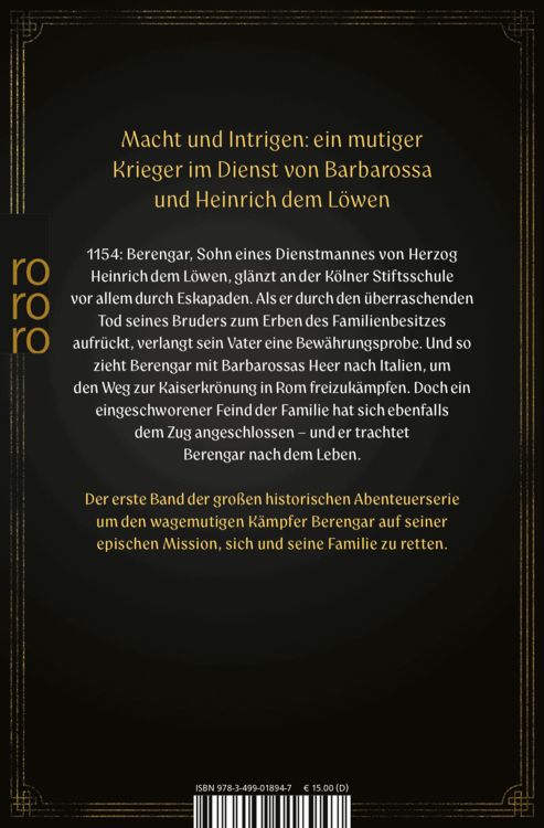 Produktbild: Berengar: Ich bin Barbarossas Klinge