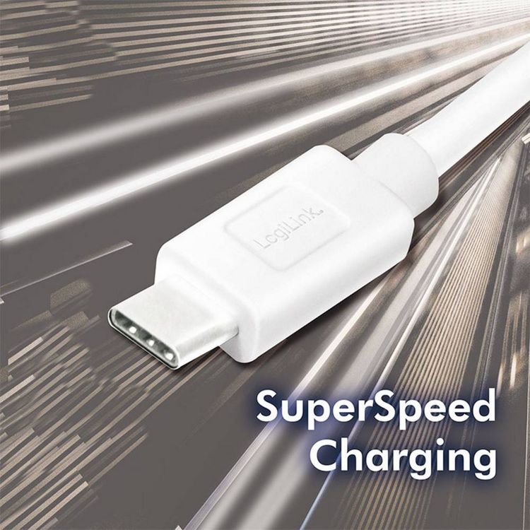 Produktbild: LogiLink USB-Kabel USB 3.2 Gen1 USB-A Stecker, USB-C&reg; Stecker 3.00m CU0177