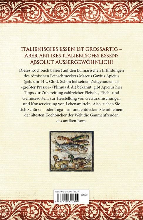 Produktbild: Das Kochbuch des Apicius. Rezepte aus dem alten Rom